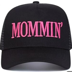 MOMMIN Hat Green And Cream Or Black & Pink